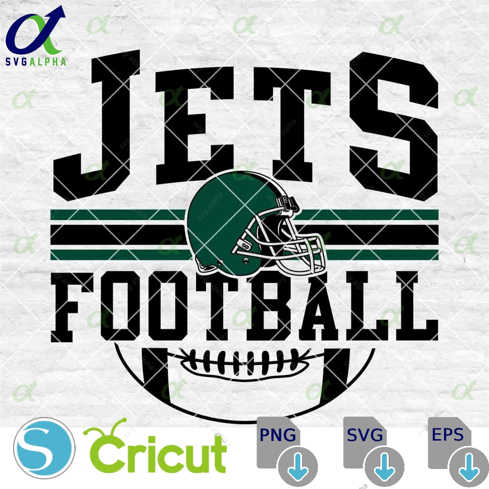 Jets Football Svg Football Svg Sports Svg Football Shirt Sublimation Designs Png Dxf Jpg Eps